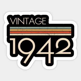 Vintage Classic 1942 Sticker